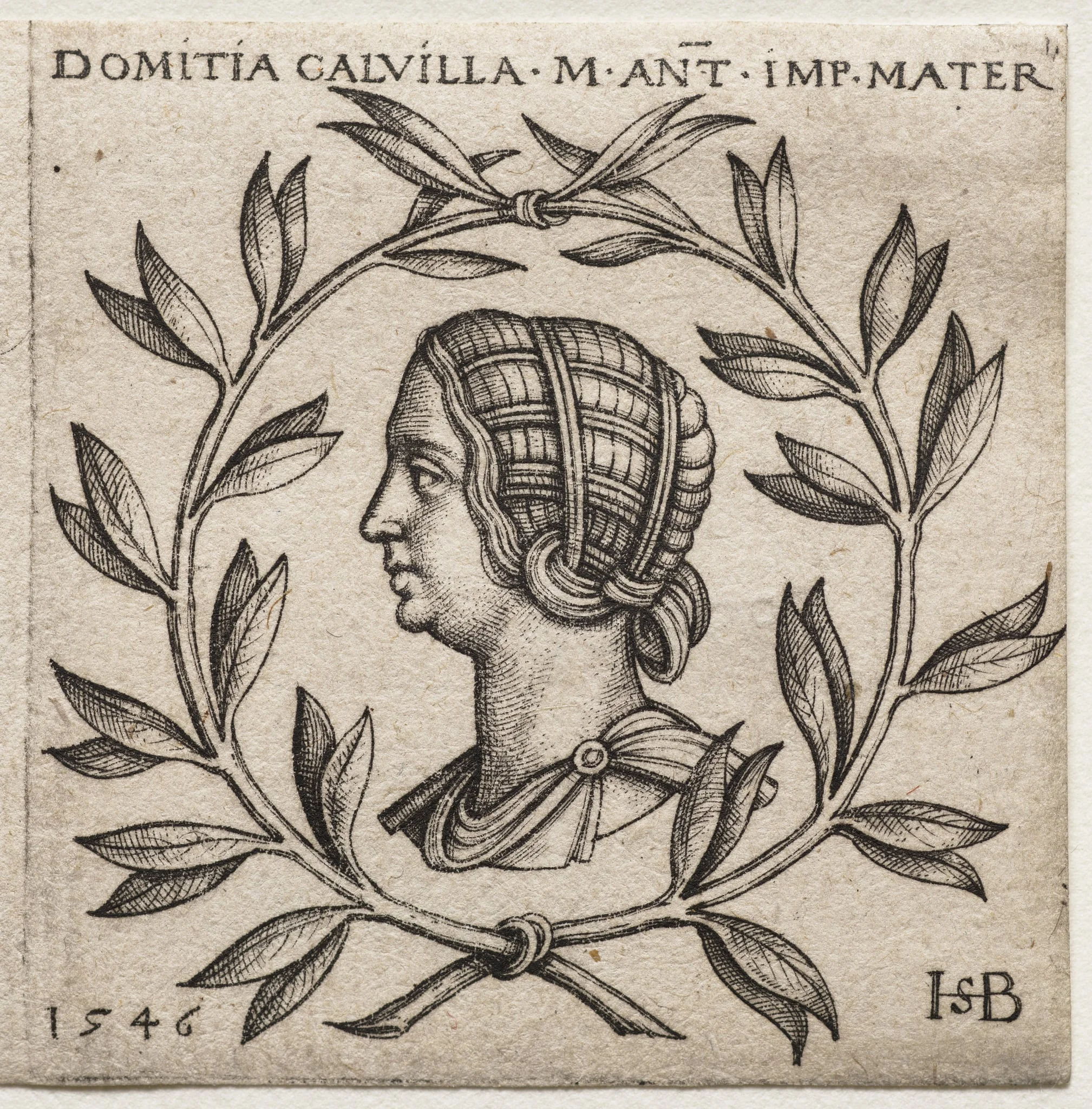 Bust of Domitia Calvilla, by Sebald Beham, 1546