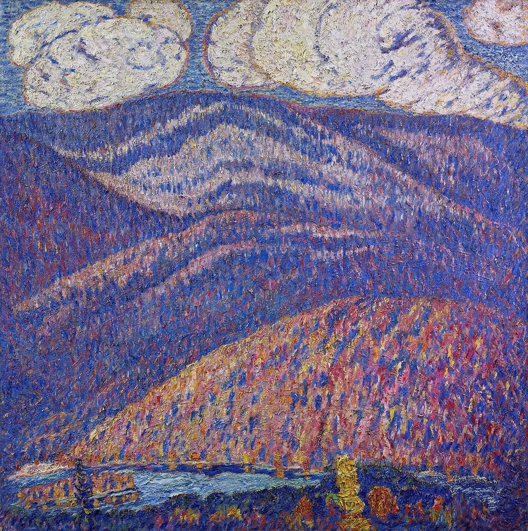 Hall of the Mountain King, by Marsden Hartley, oil, 1908