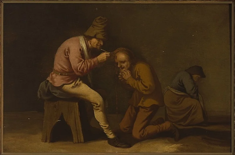 Surgeon, by Jan Jansz. Buesem, oil, 1634