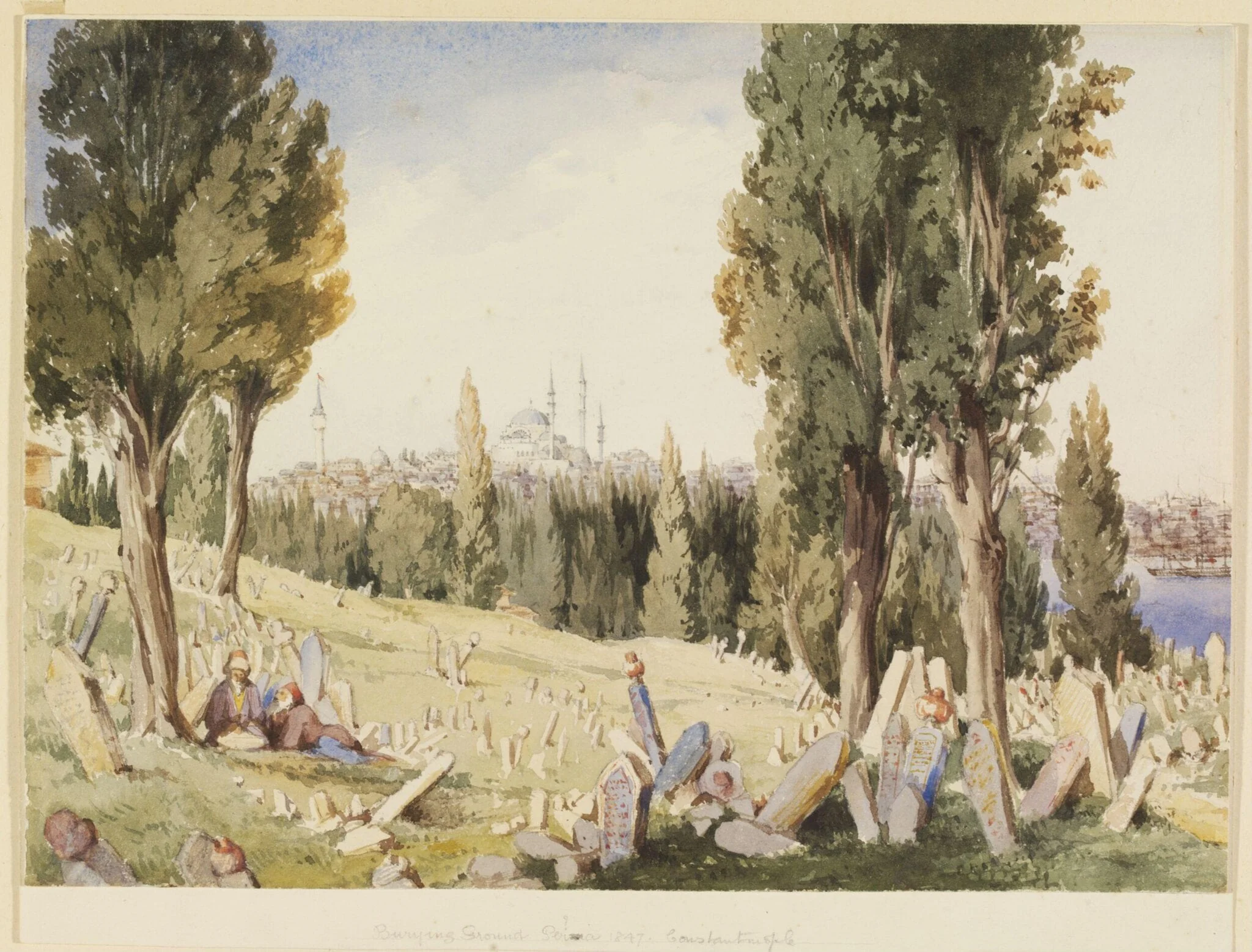Stamboul from the Cemetery of Pera. Constantinople
