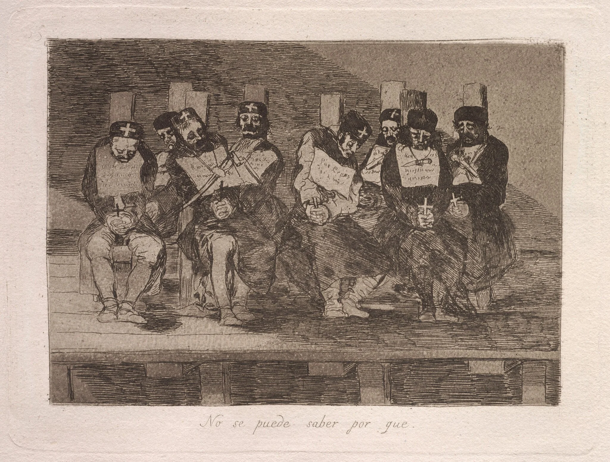 No se puede saber por que (One Can't Tell Why), by Francisco Goya, ink, 1863