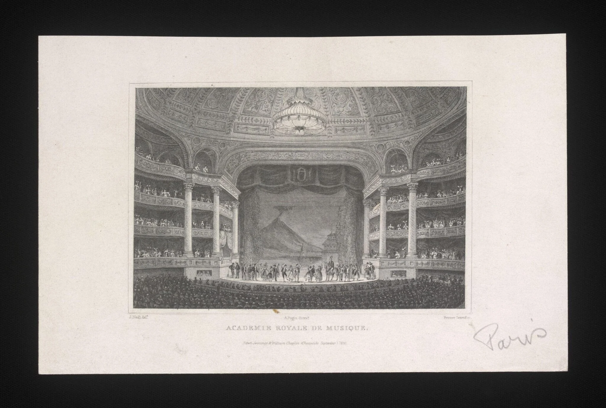Academie Royale de Musique, by Joseph Nash, 1