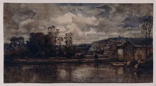Landscape with pond