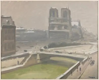 Notre-Dame de Paris sous la neige