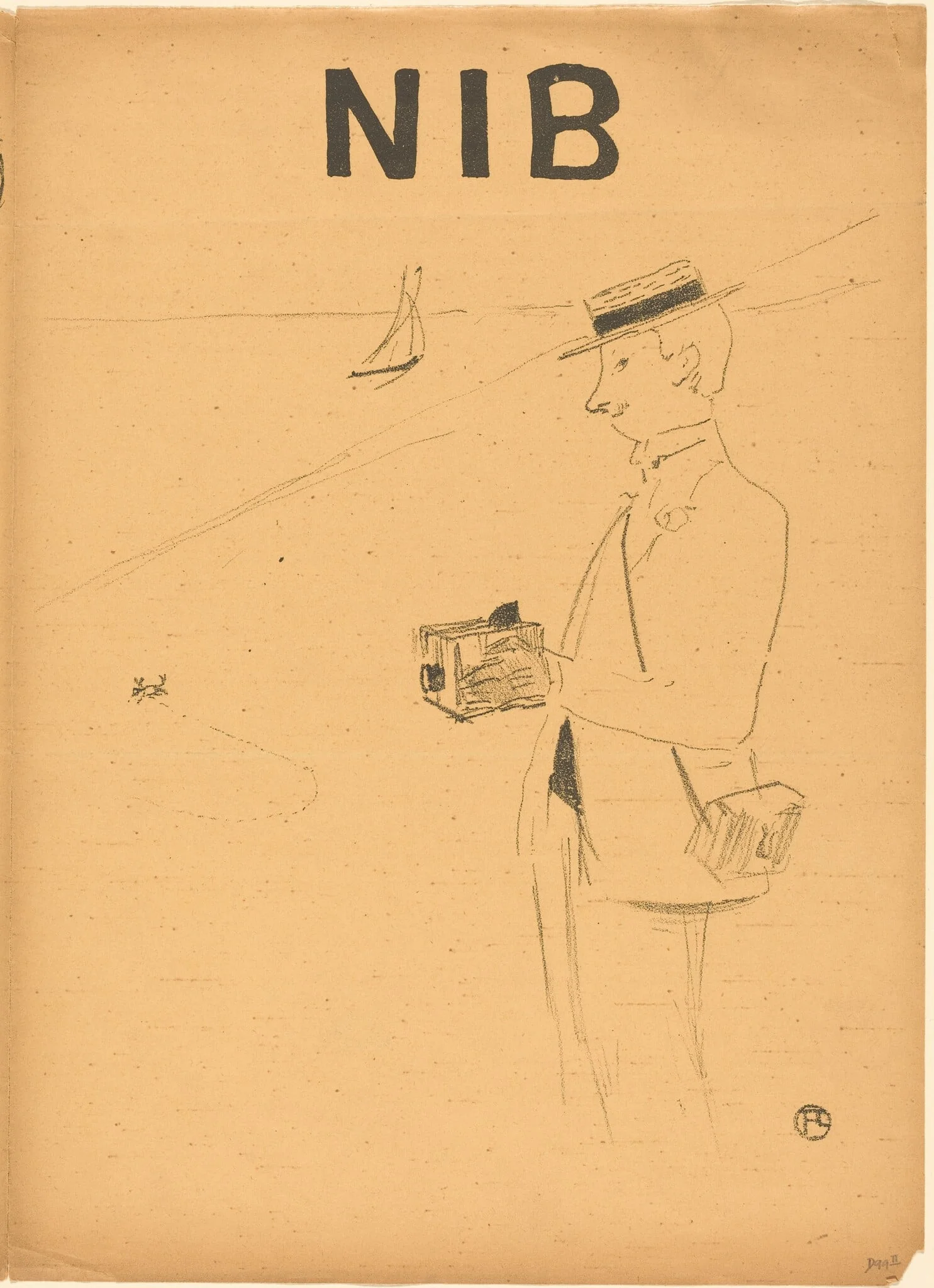 Nib or the Amateur Photographer (Nib ou le photographe-amateur) [right recto]