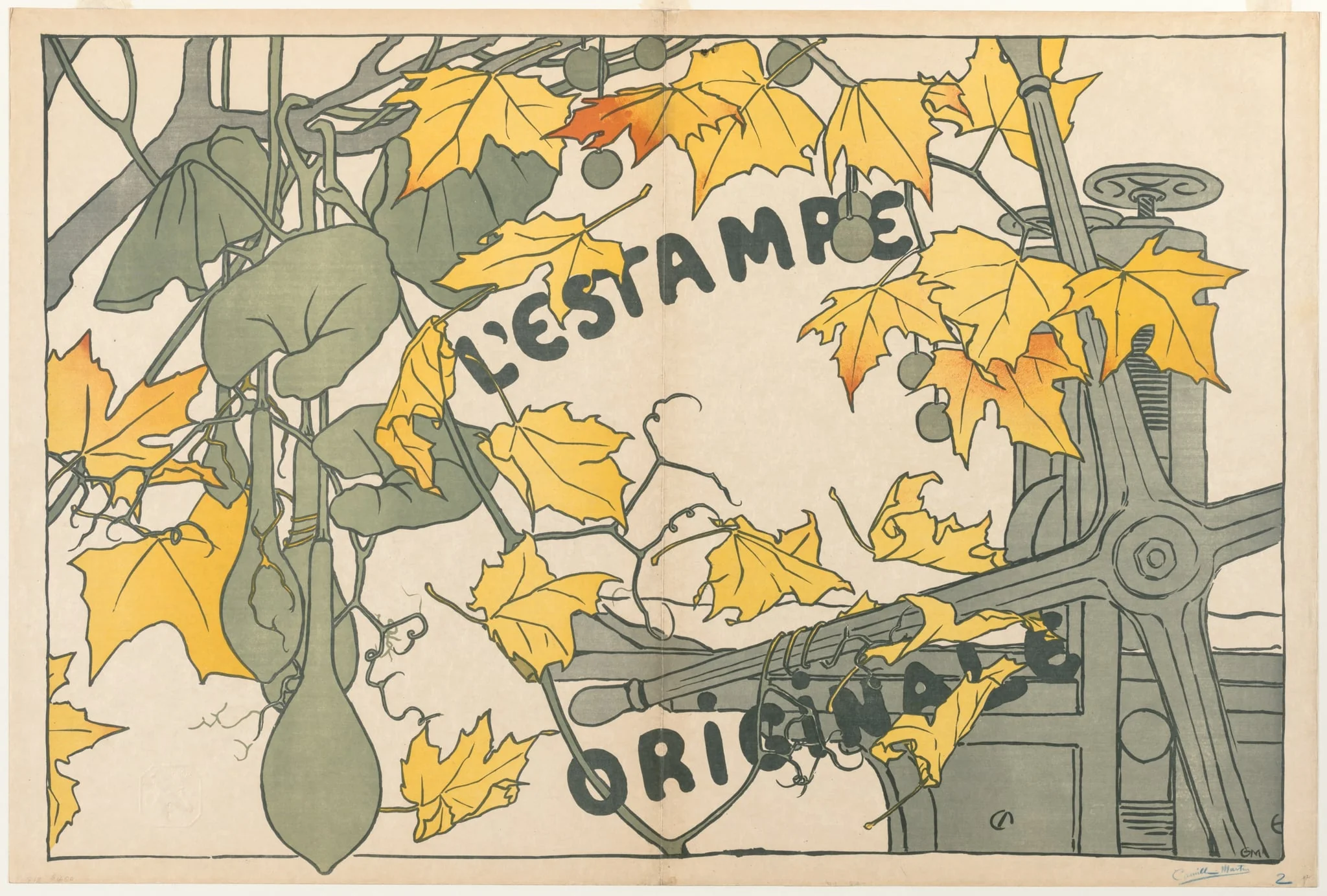 Cover for L'Estampe Originale, by Camille Martin, 1894
