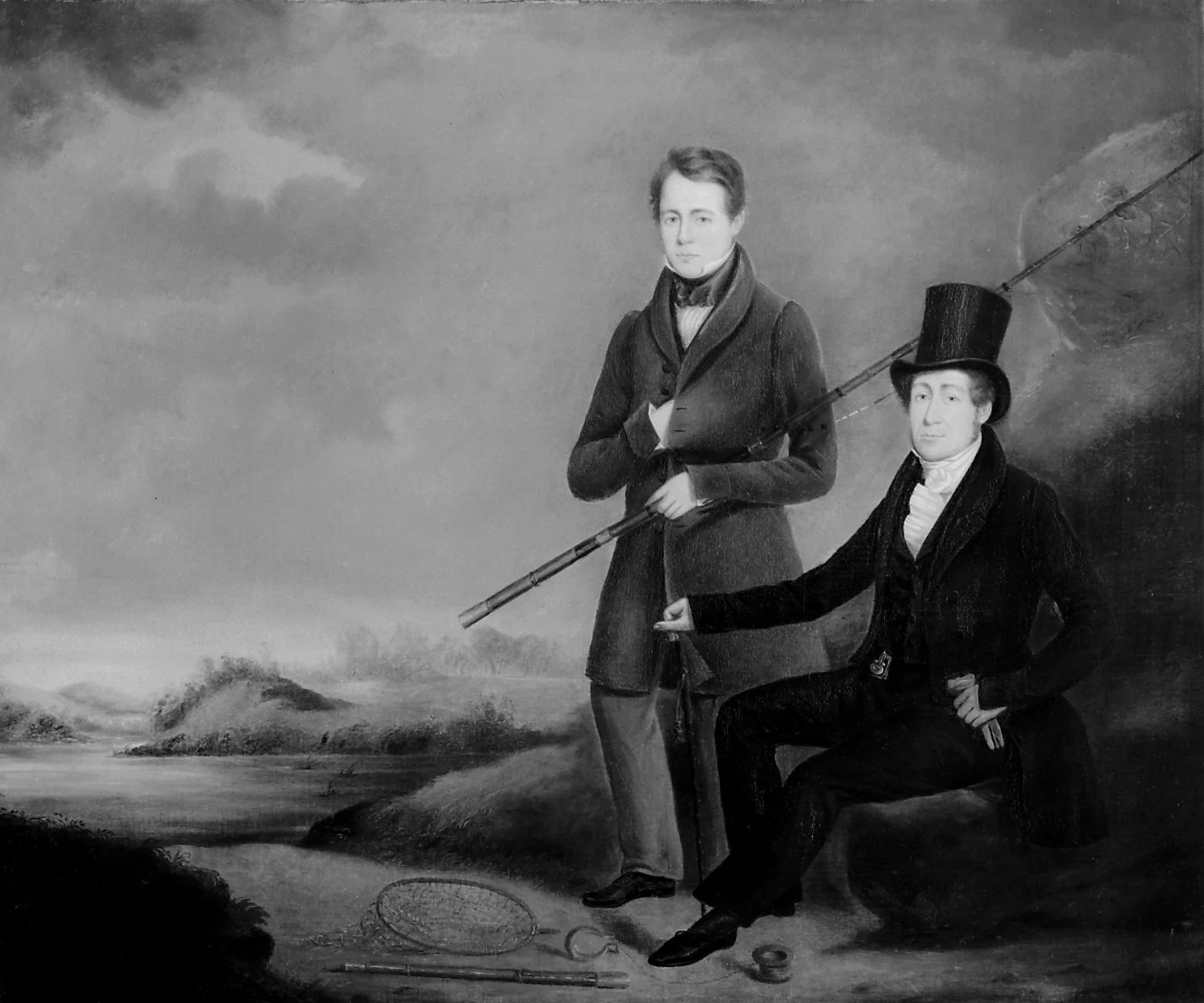 The Anglers, by Richard Jones, oil, 1820