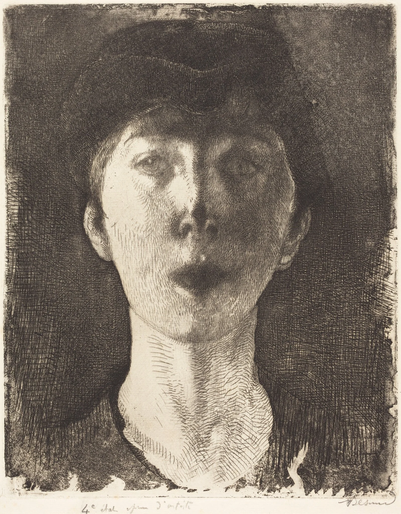 Queen Elisabeth of Belgium (La Reine Élisabeth de Belgique), by Paul-Albert Besnard, ink, 1917