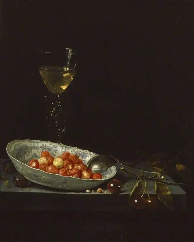 Still Life with Strawberries and Cherries