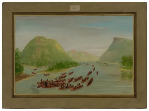 Father Hennepin and Two Companions Made Prisoners by the Sioux.  April 1680