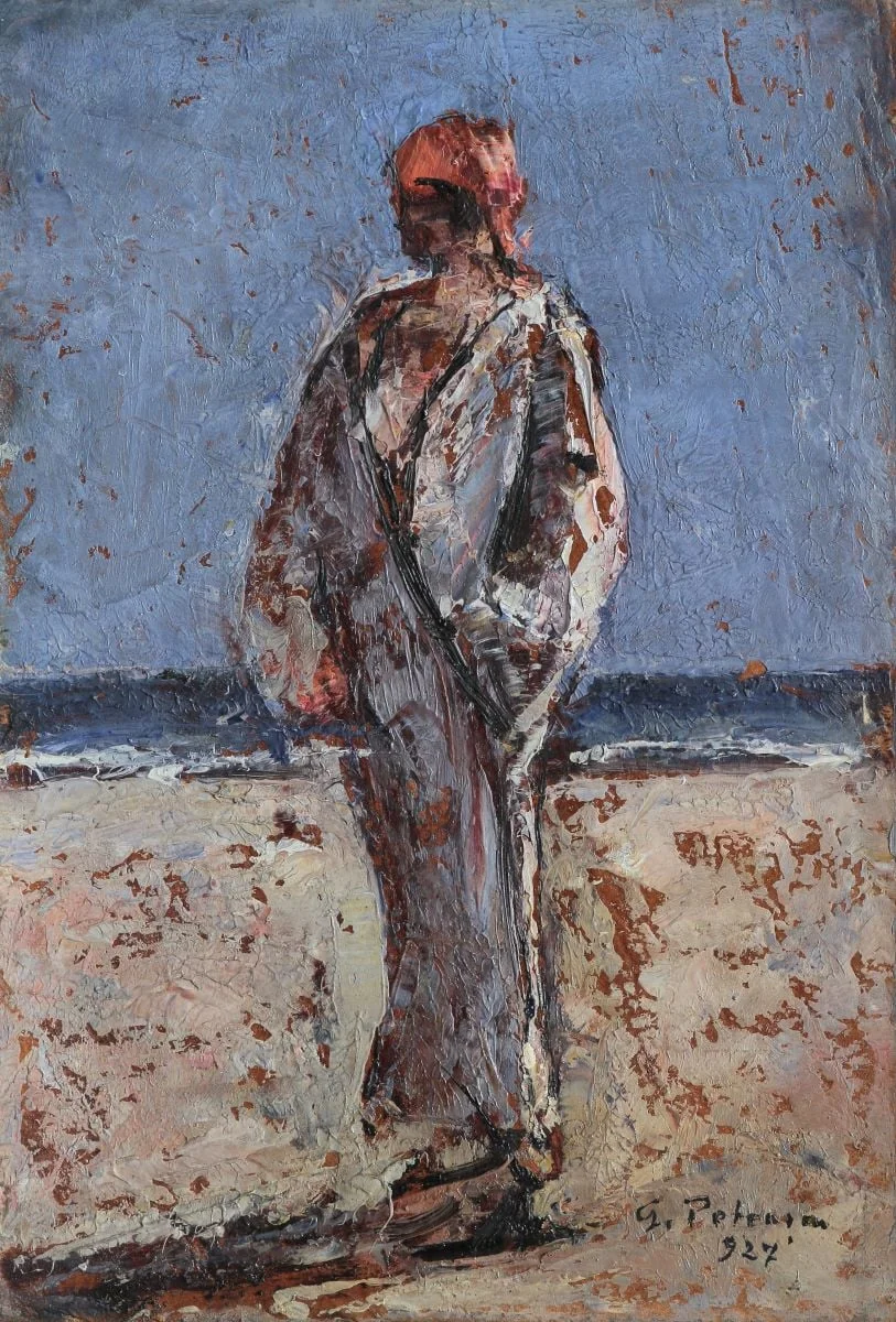 Pe plajă, by Gheorghe Petrașcu, unspecified