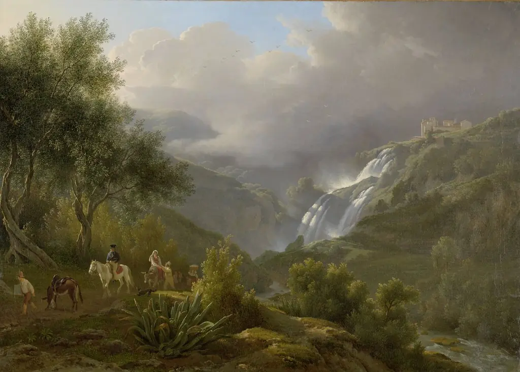 The Cascades at Tivoli, with a Storm Approaching