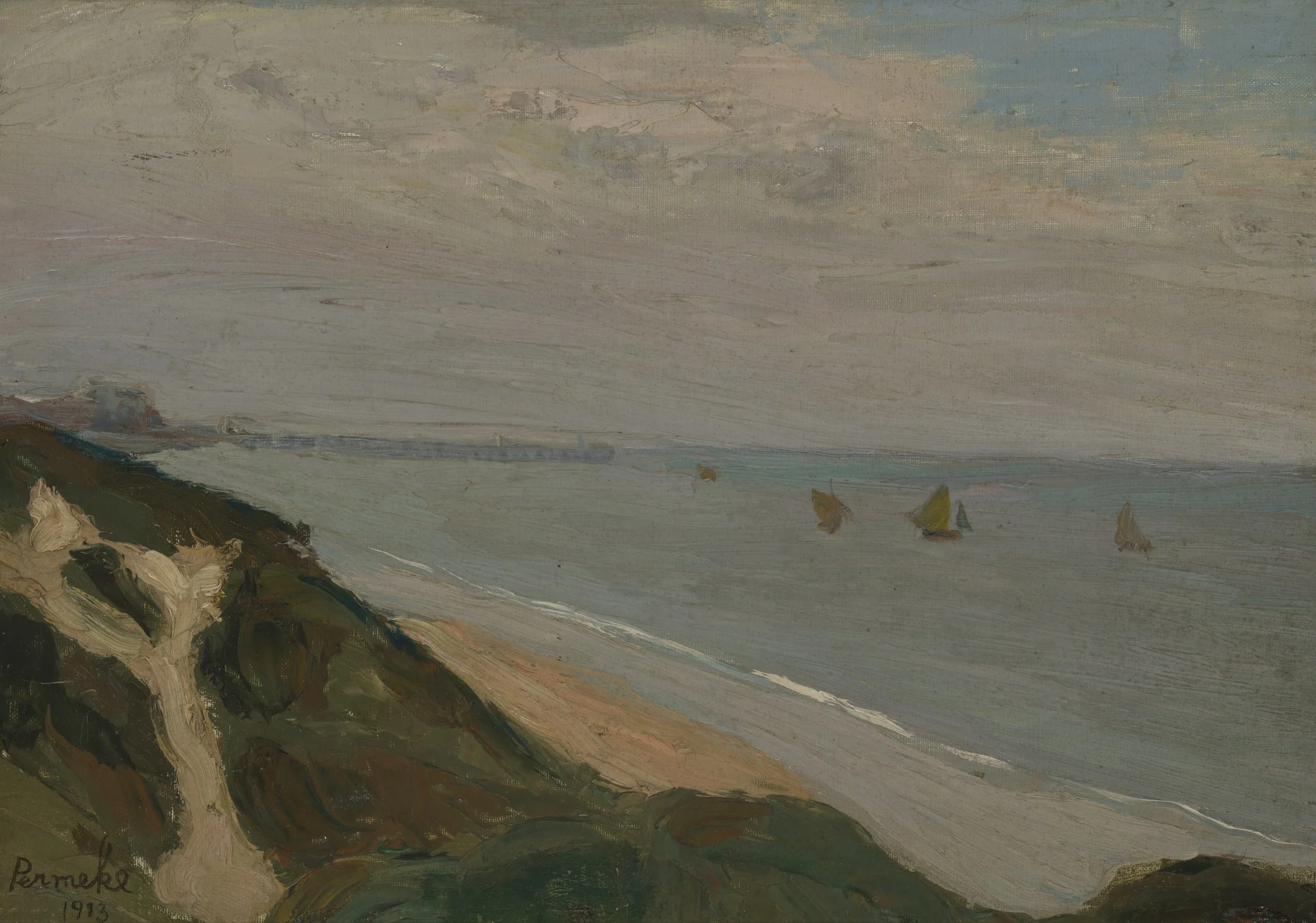 Seascape, by Constant Permeke, unspecified, 1913
