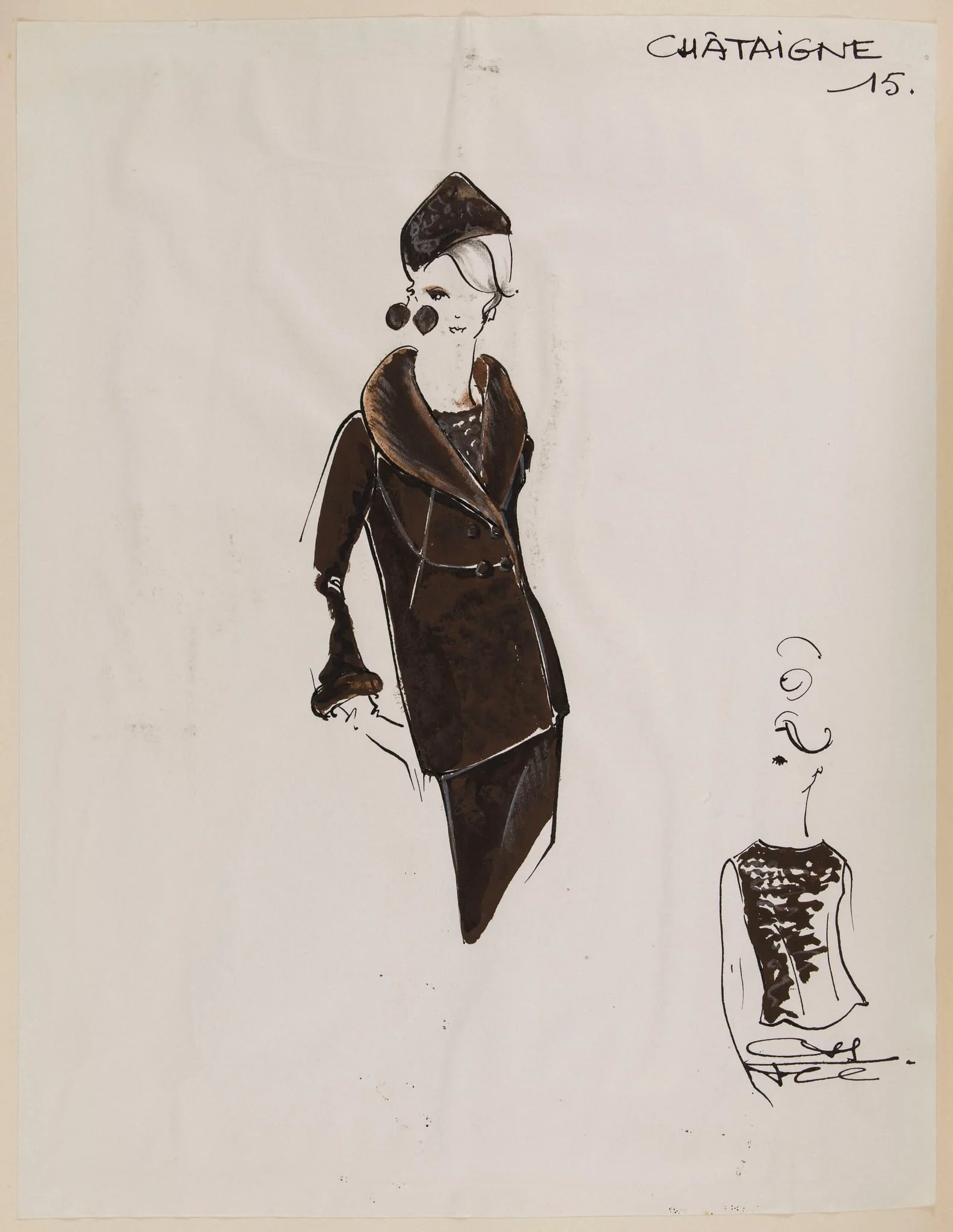 Châtaigne, by Carven, 1963
