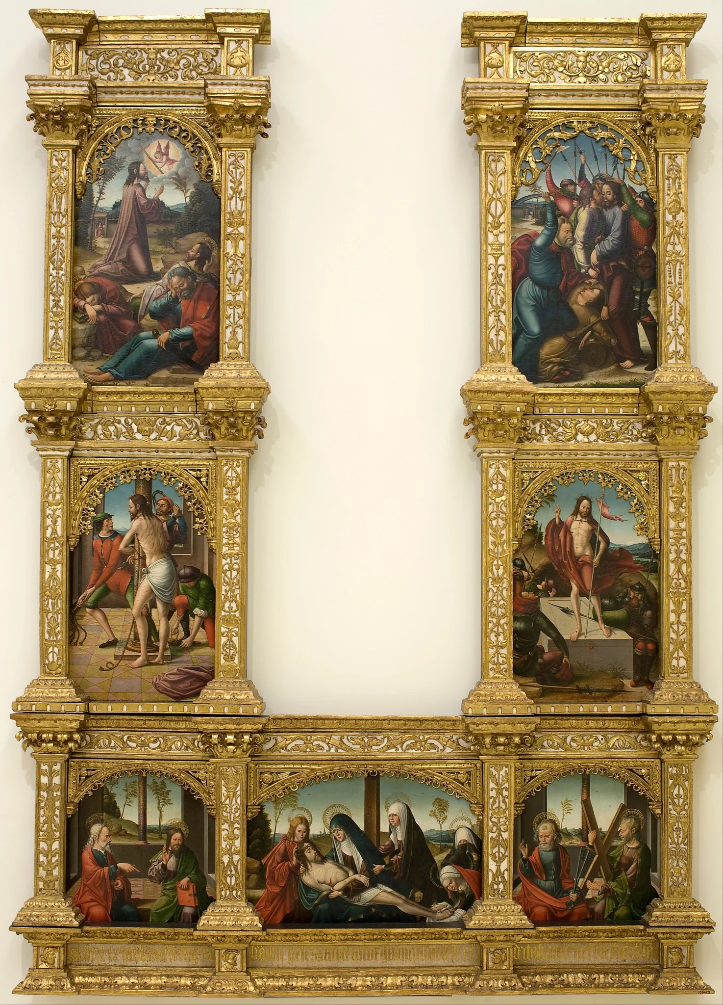 Altarpiece of the Passion of Christ, by Master of Astorga, unspecified, 1530