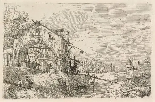 Landscape with a Woman at a Well