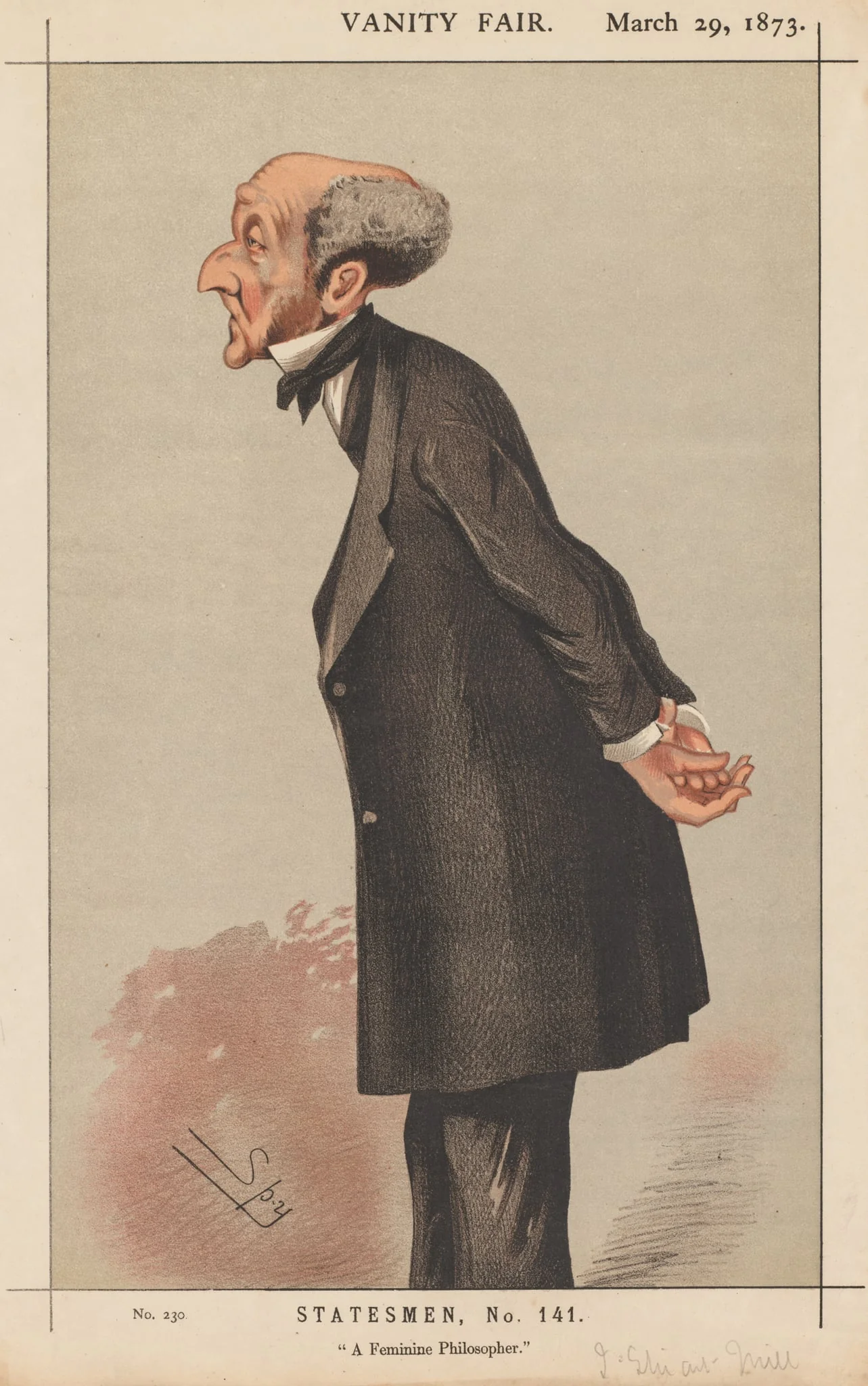 Vanity Fair: Statesman, No. 141 "A Feminine Philosopher"