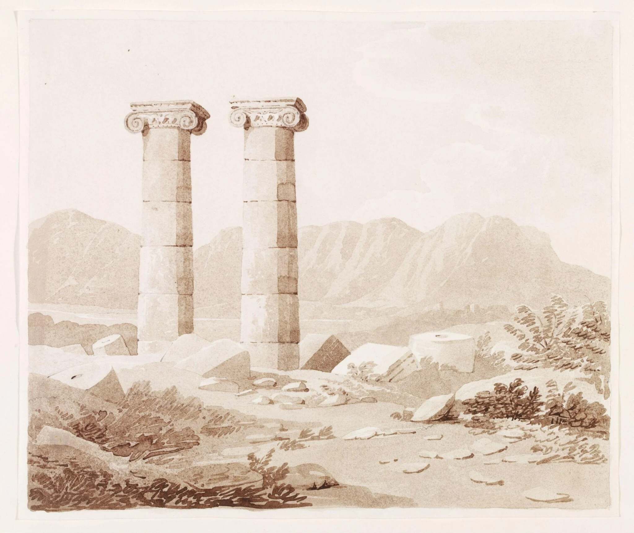 Sardis, by Maude, watercolor, 1832