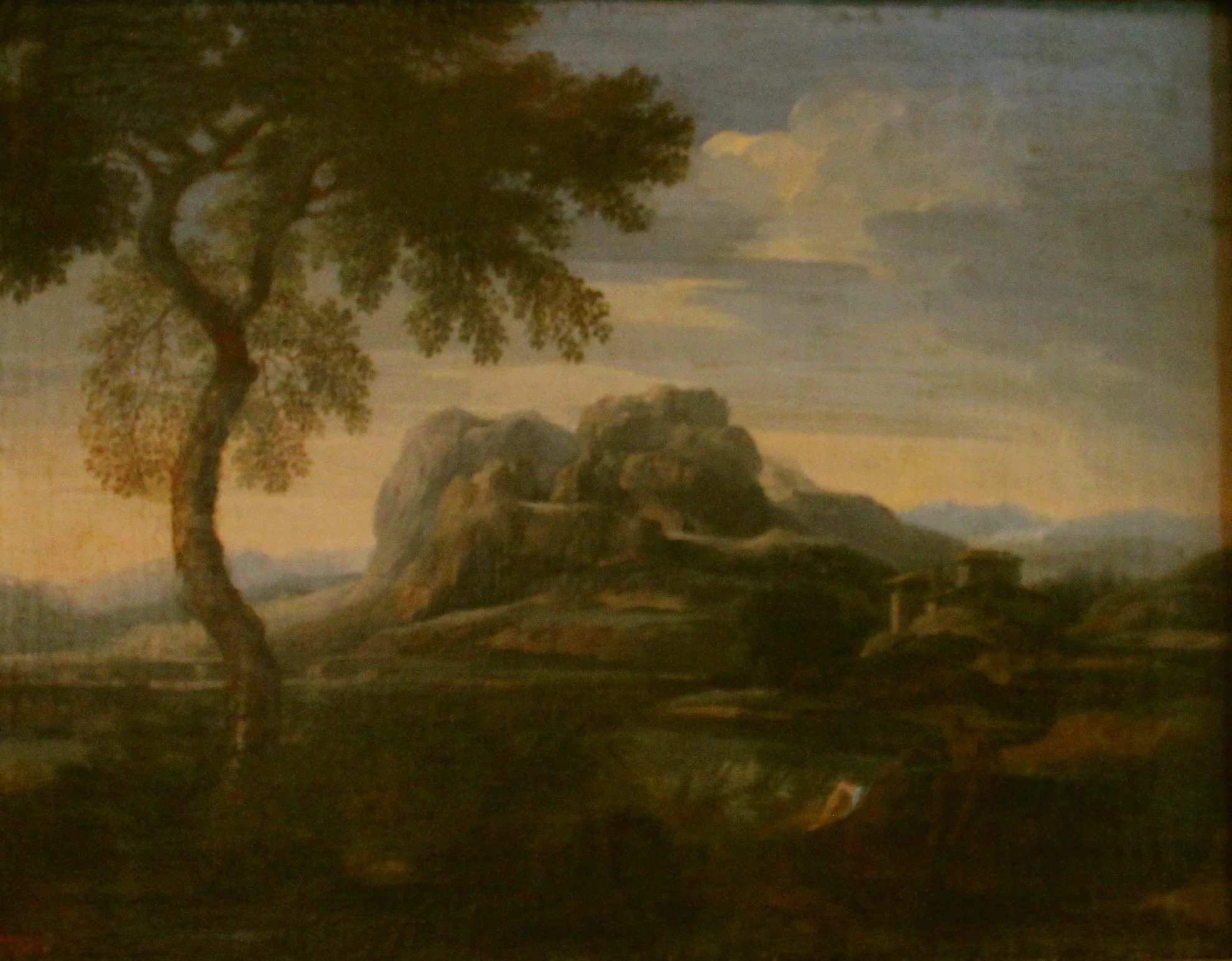 Paysage, by Gaspard Dughet, oil, 1654