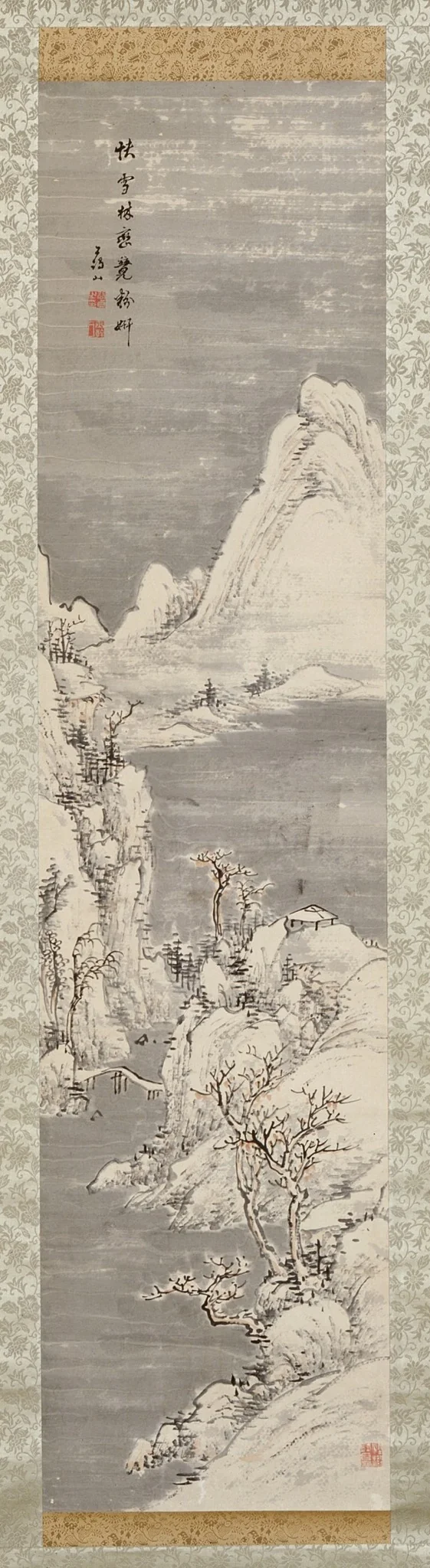 Mountains in Snow, by Taniguchi Aizan, unspecified, 1850