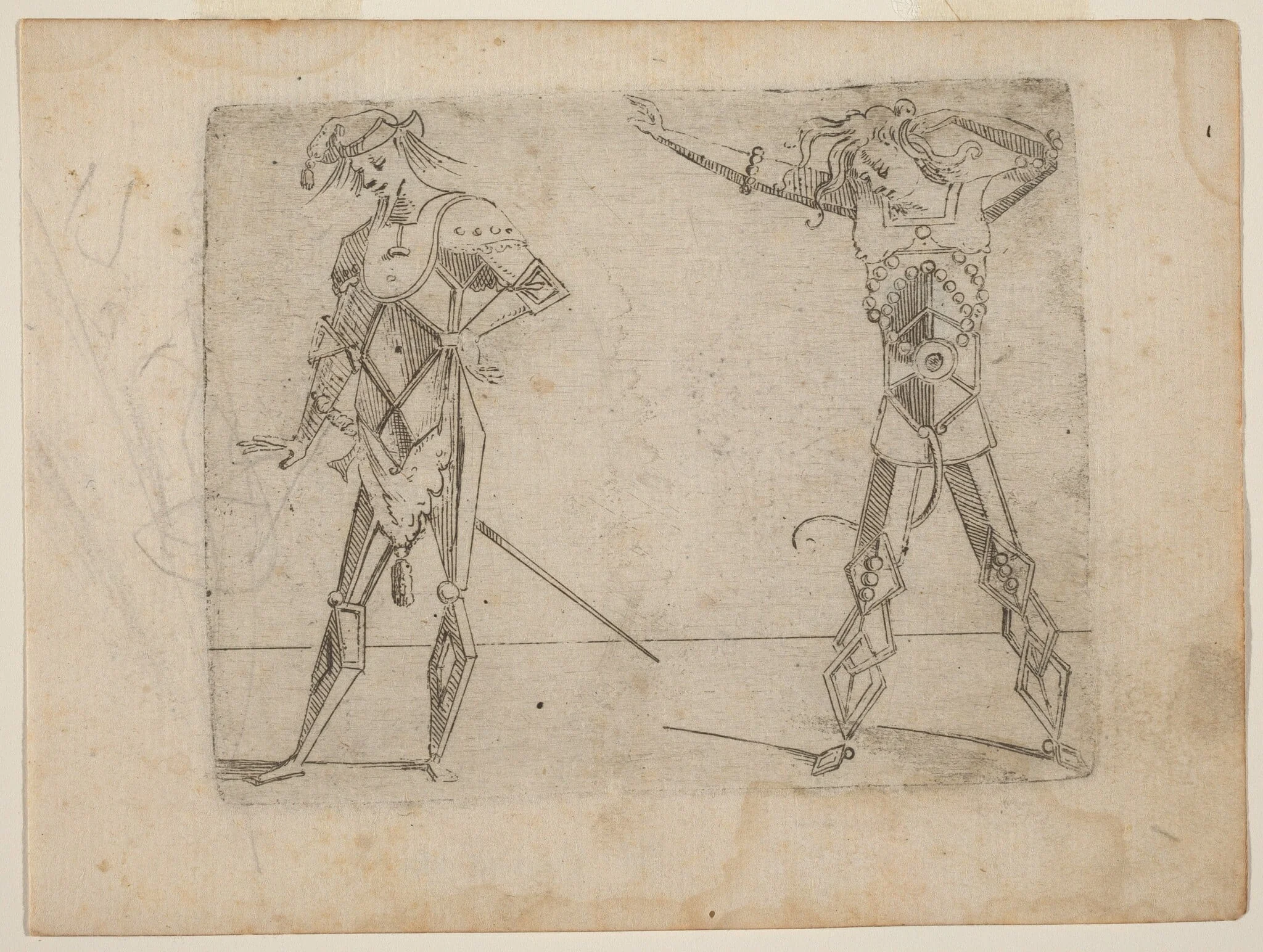 From "Bizzarie di varie Figure", by Giovanni Battista Bracelli, ink, 1624