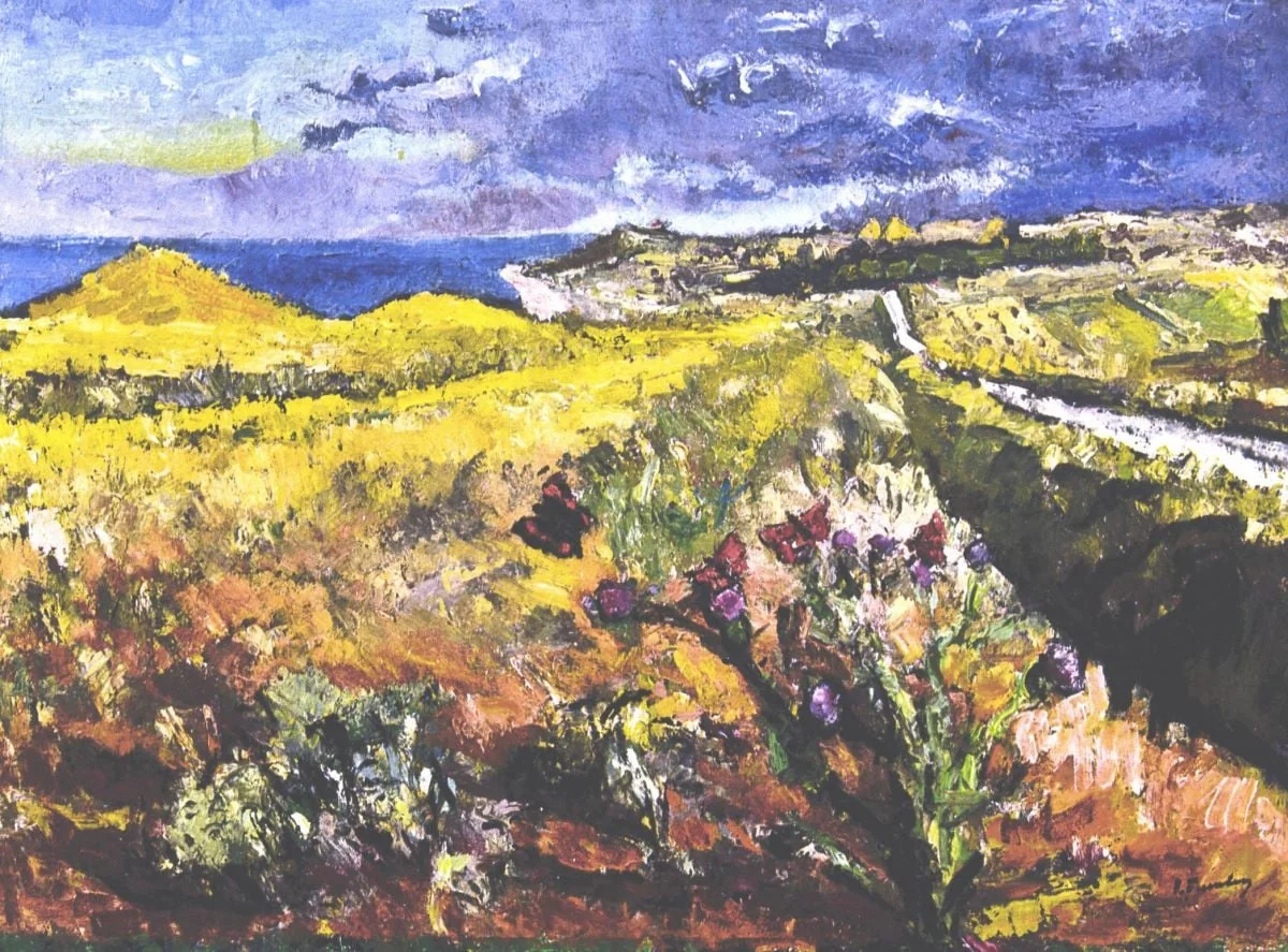 Peisaj marin cu fluturi, by Ion Țuculescu, unspecified