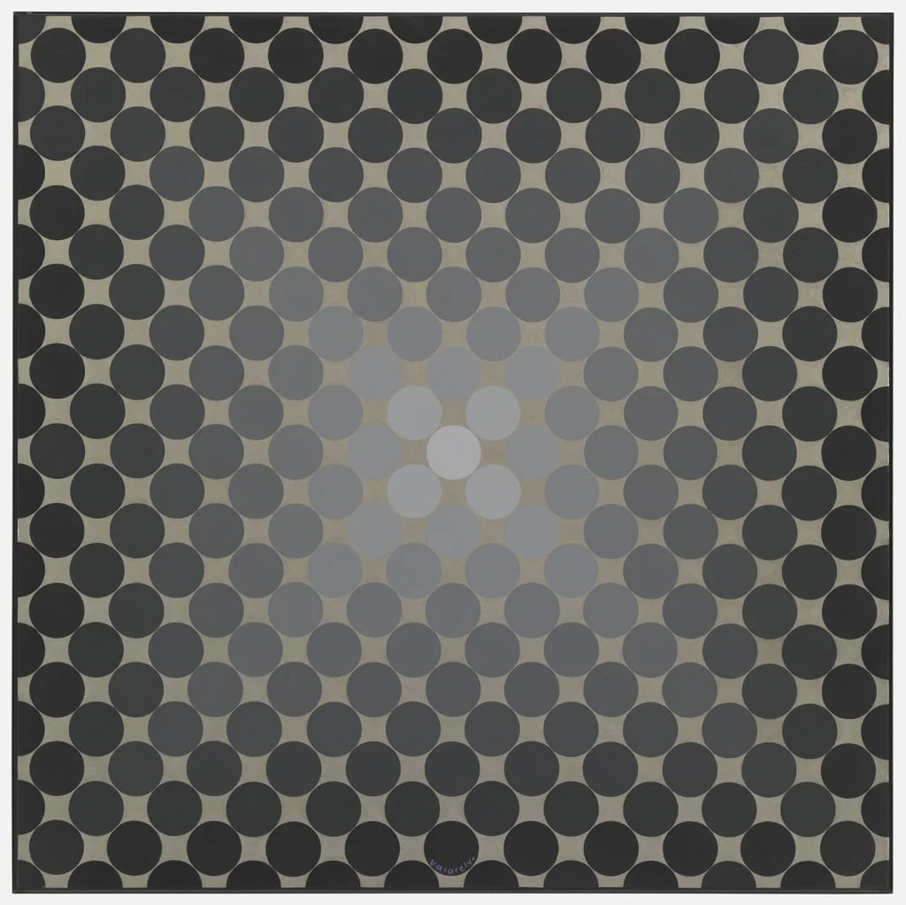 Untitled, by Victor Vasarely, paint, 1965