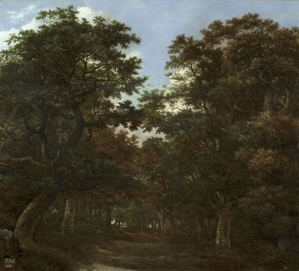 Forest with Rider and Dogs