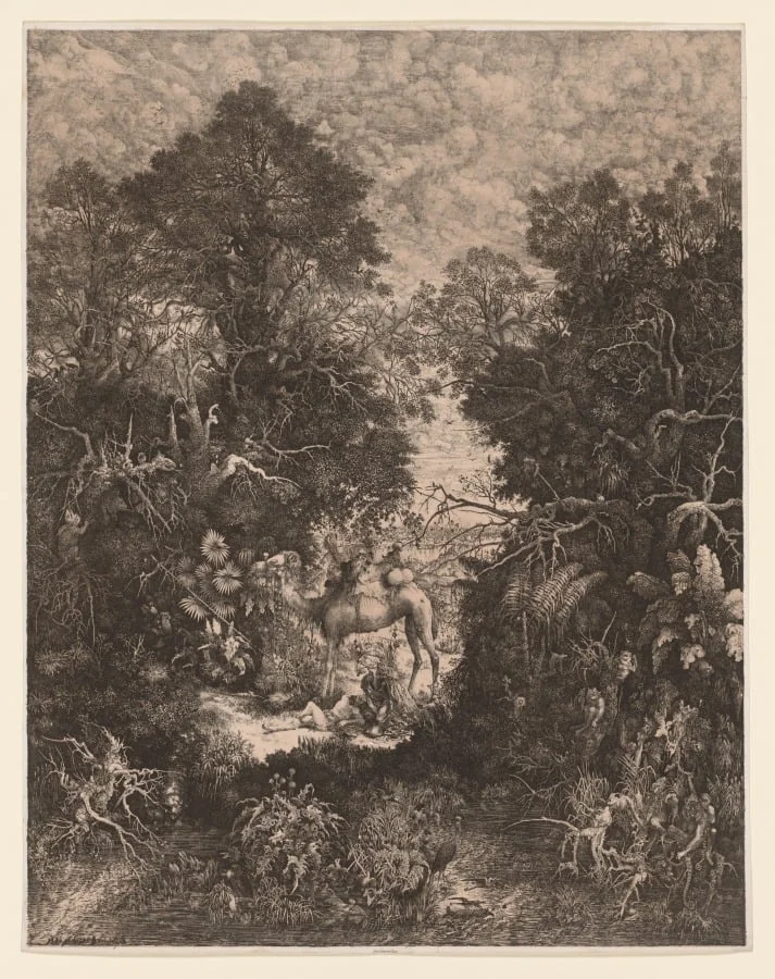 The Good Samaritan, by Rodolphe Bresdin, 1861