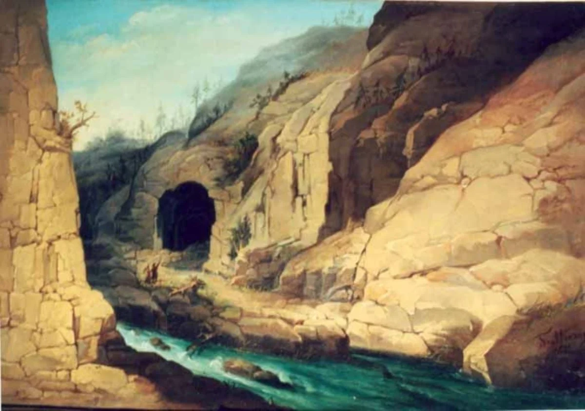 Peștera Dâmbovicioara, by Gheorghe Tattarescu, unspecified, 1850