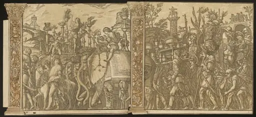 The Triumph of Julius Caesar [no.5 and 6 plus 2 columns]
