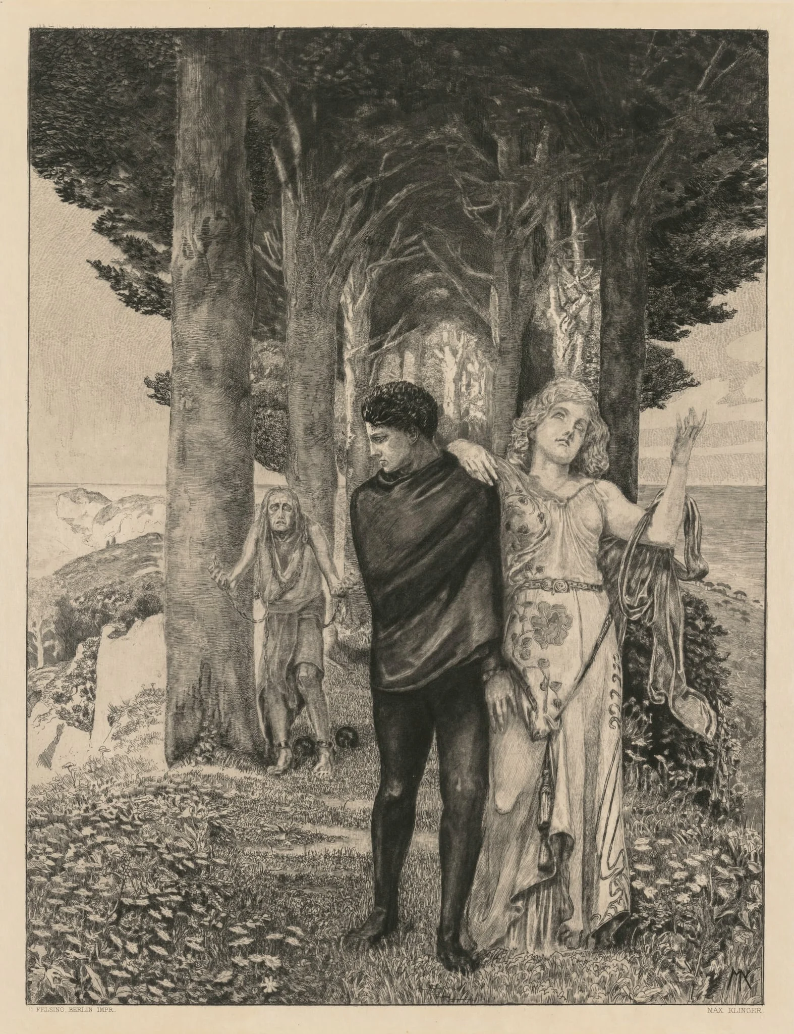 On Death Part Two, Opus XIII Print 4: Genius (Artist), by Max Klinger, 1903