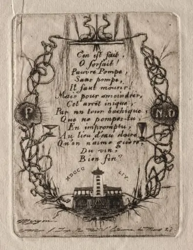 Etchings of Paris:  The Notre Dame Pump, Small Plate
