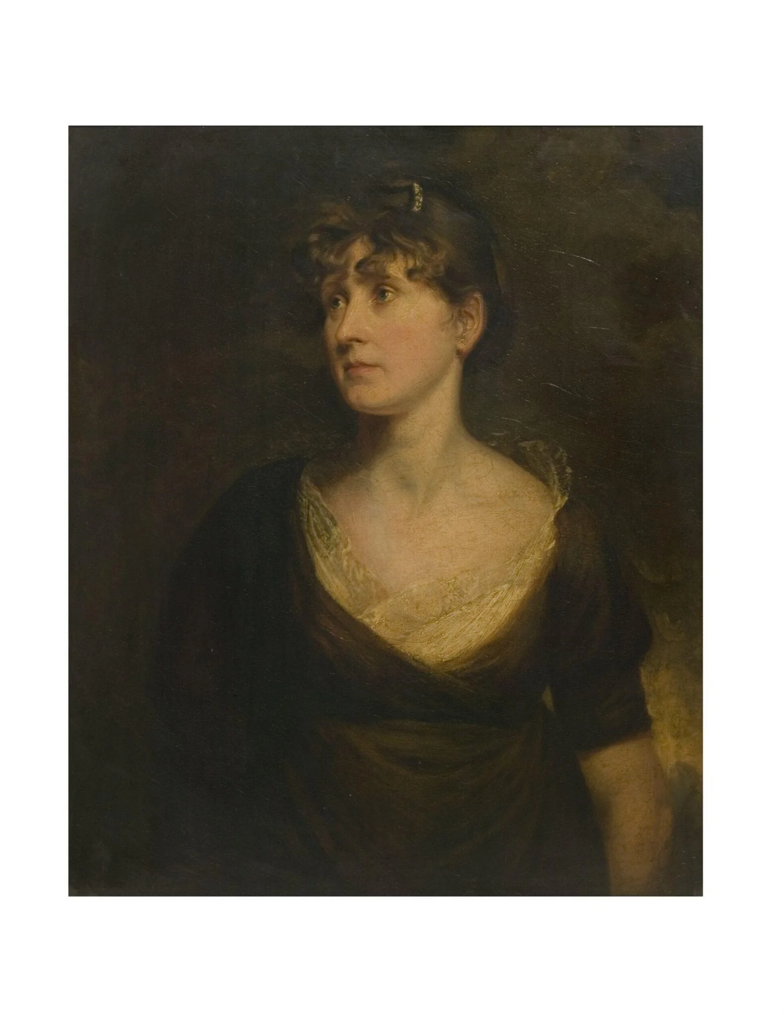 Mary Cruikshank (1769–1853), wife of Isaac Cruikshank, mother of George Cruikshank, by Unknown, oil, 1815