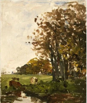 A Watering Place under Trees, by Nathaniel Hone the Younger, unspecified, 1881