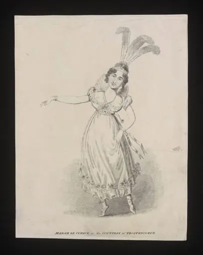 Madam Le Clerck as the Countess of Troquencoeur