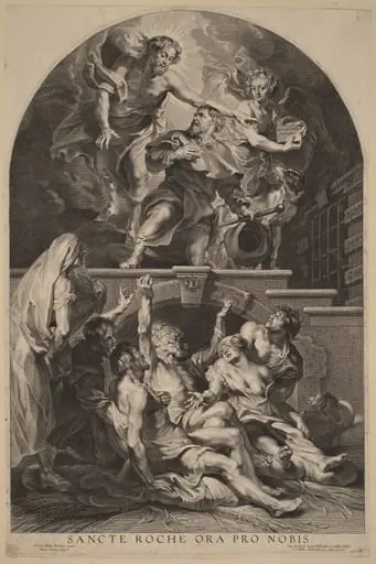 Jesus Christ Appearing to Saint Roch