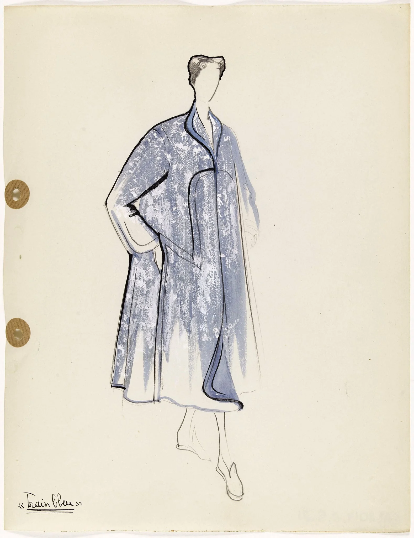 'Train bleu', by Marie-Louise Carven, 1949