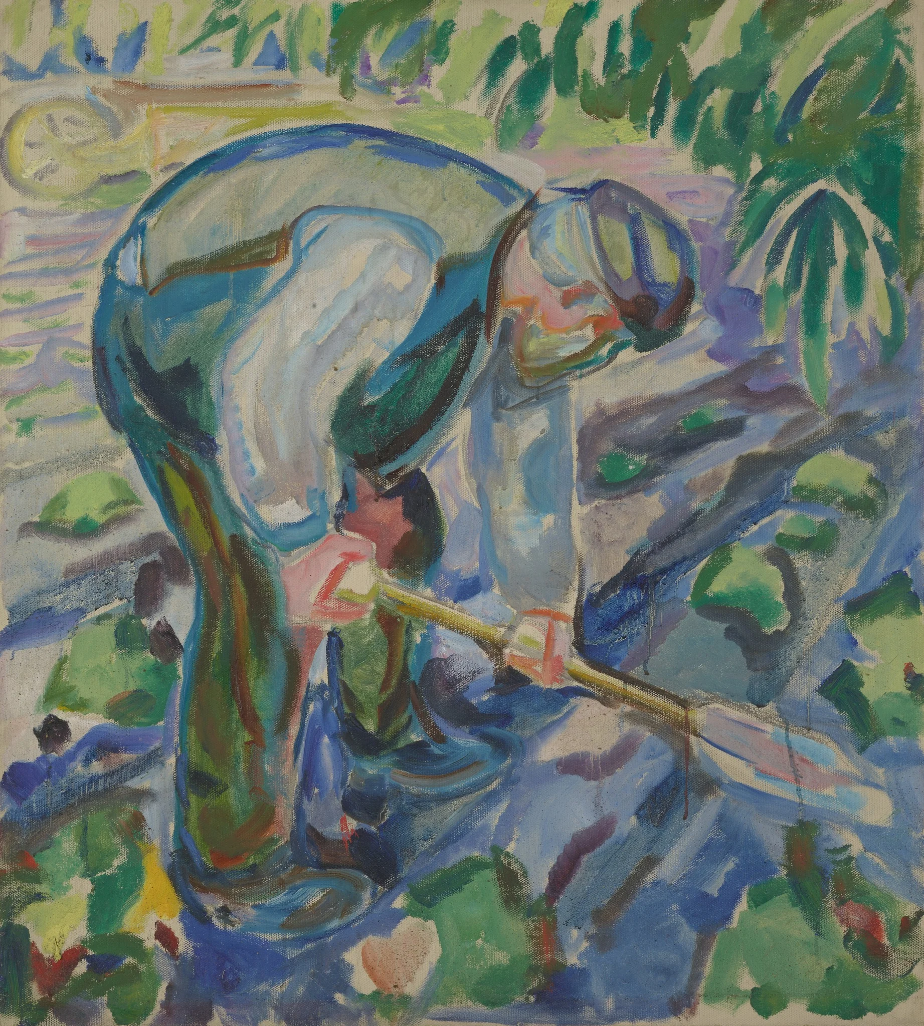 Man Digging, by Edvard Munch, oil, 1915