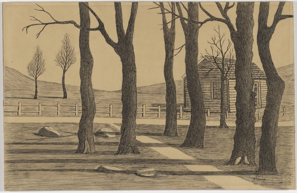 Untitled, by Emile Branchard, ink, 1925