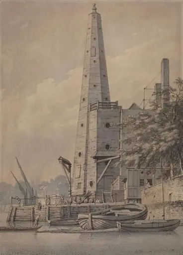 Old water tower at York Buildings, Whitehall
