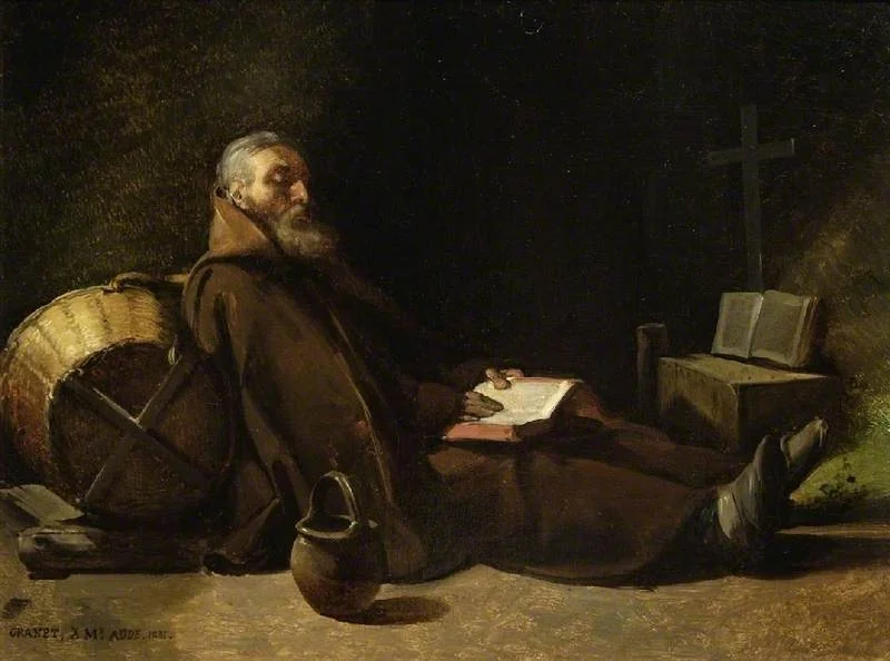 Hermit reading