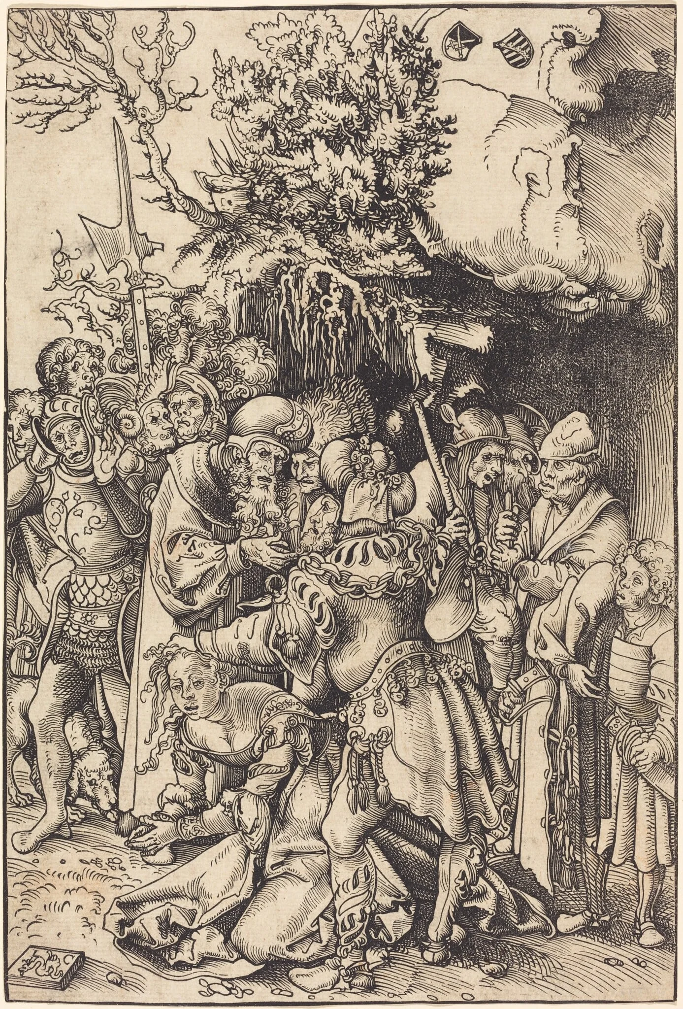 The Martyrdom of Saint Barbara, by Lucas Cranach the Elder, ink, 1512