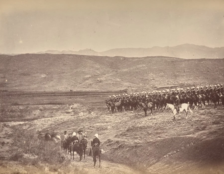 The Amir Yakub Khan. The First Meeting with Major Cavagnari and Mr. Jenkins, 7 Miles from Safed Sang