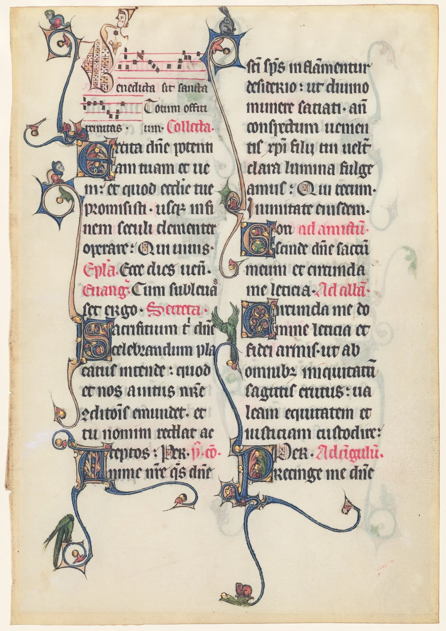 Manuscript Leaf from the Beauvais Missal