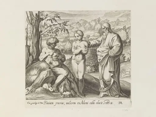 God presenting Eve to Adam