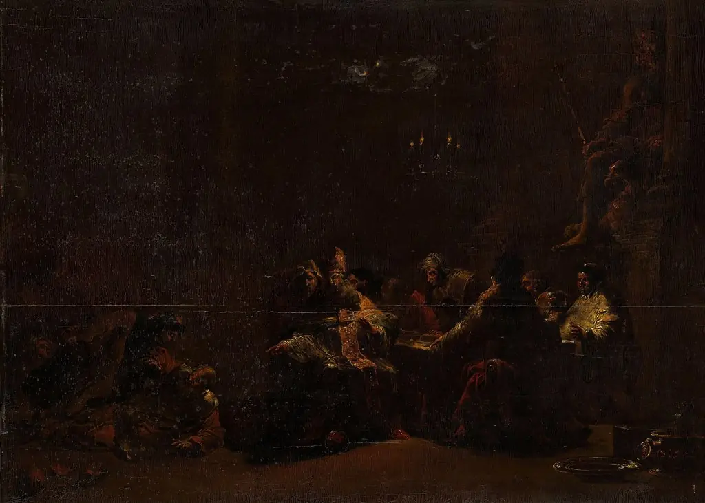 Pashur smiting Jeremiah in the Temple