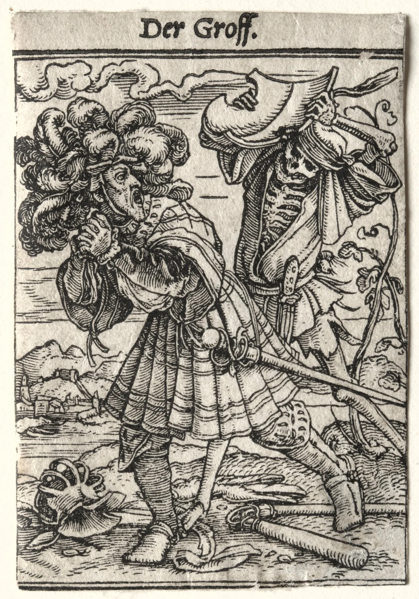 Dance of Death:  The Count, by Hans Holbein the Younger, 1526