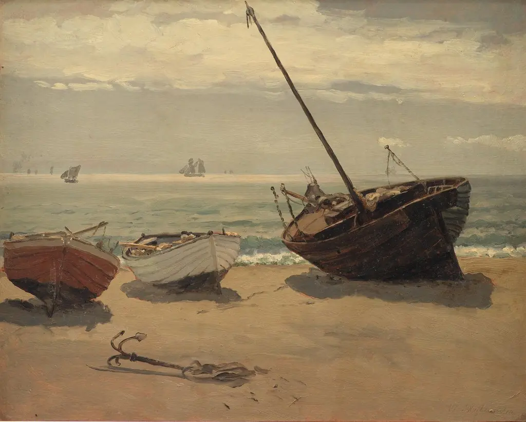 Både på stranden. Skagen