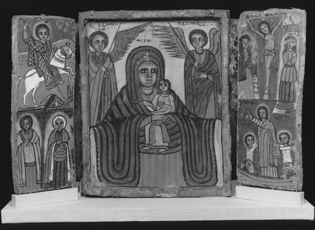 Mary and Child Double Triptych